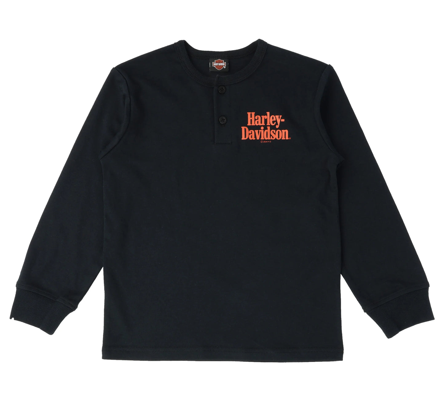 Harley-Davidson® Little and Big Boys'' Long Sleeve Henley T-Shirt