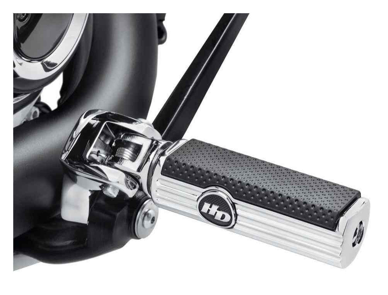 Harley-Davidson® Defiance Rider Footpegs - Chrome, Fits Softail Models