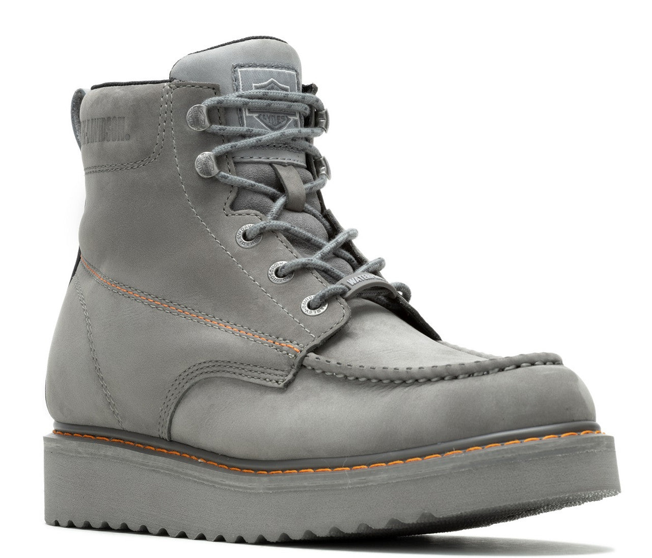 Harley-Davidson® Men's Beau 6-Inch WP Dark Grey Leather Boots