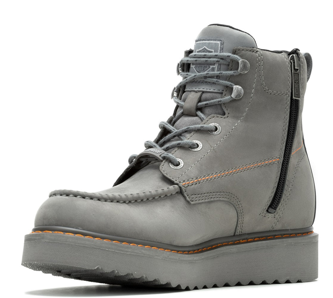 Harley-Davidson® Men's Beau 6-Inch WP Dark Grey Leather Boots