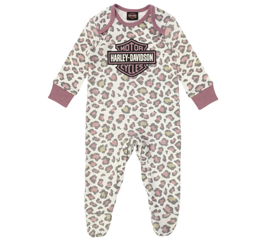 Harley-Davidson® Infant Girls' Footed Knit Coverall