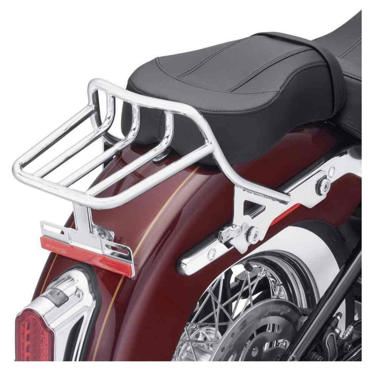 Harley-Davidson® HoldFast Two-Up Luggage Rack - Chrome, Softail Models