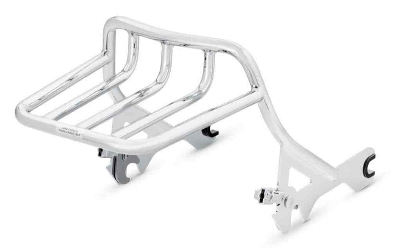 Harley-Davidson® HoldFast Two-Up Luggage Rack - Chrome, Softail Models