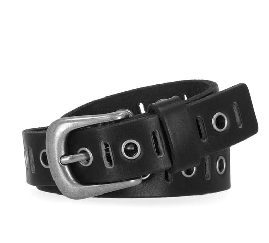 Women's Eyelet Perf Leather Belt