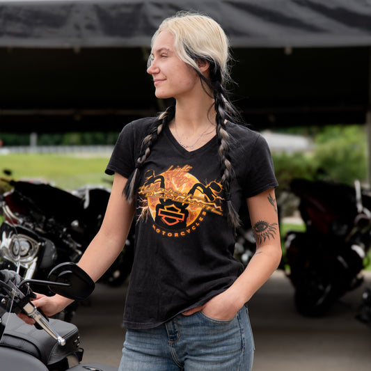 Women's Electric Lights Dyed T