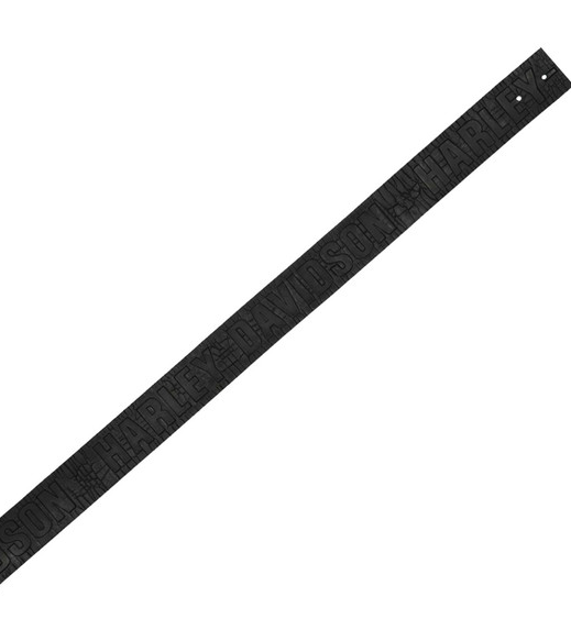 Men's Cracked Earth Raised H-D Logo Belt - Black