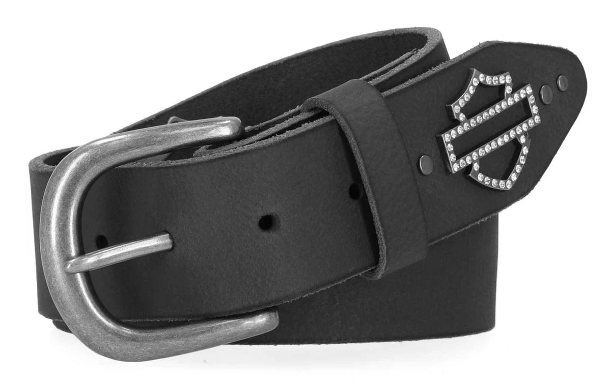 Women's Open B&S Quad Stud Leather Belt
