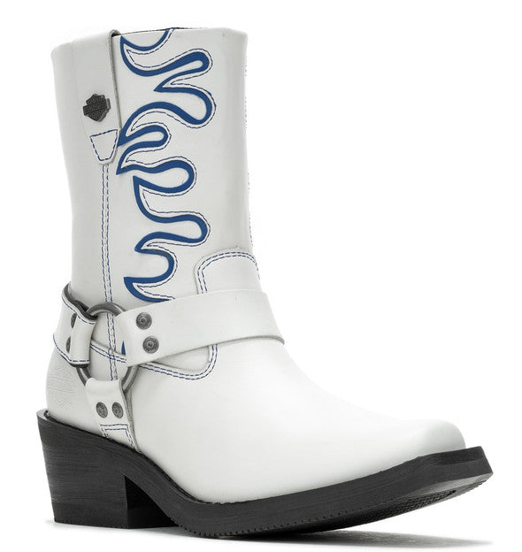 Harley-Davidson® Women's Korsen 8-In White Harness Boots