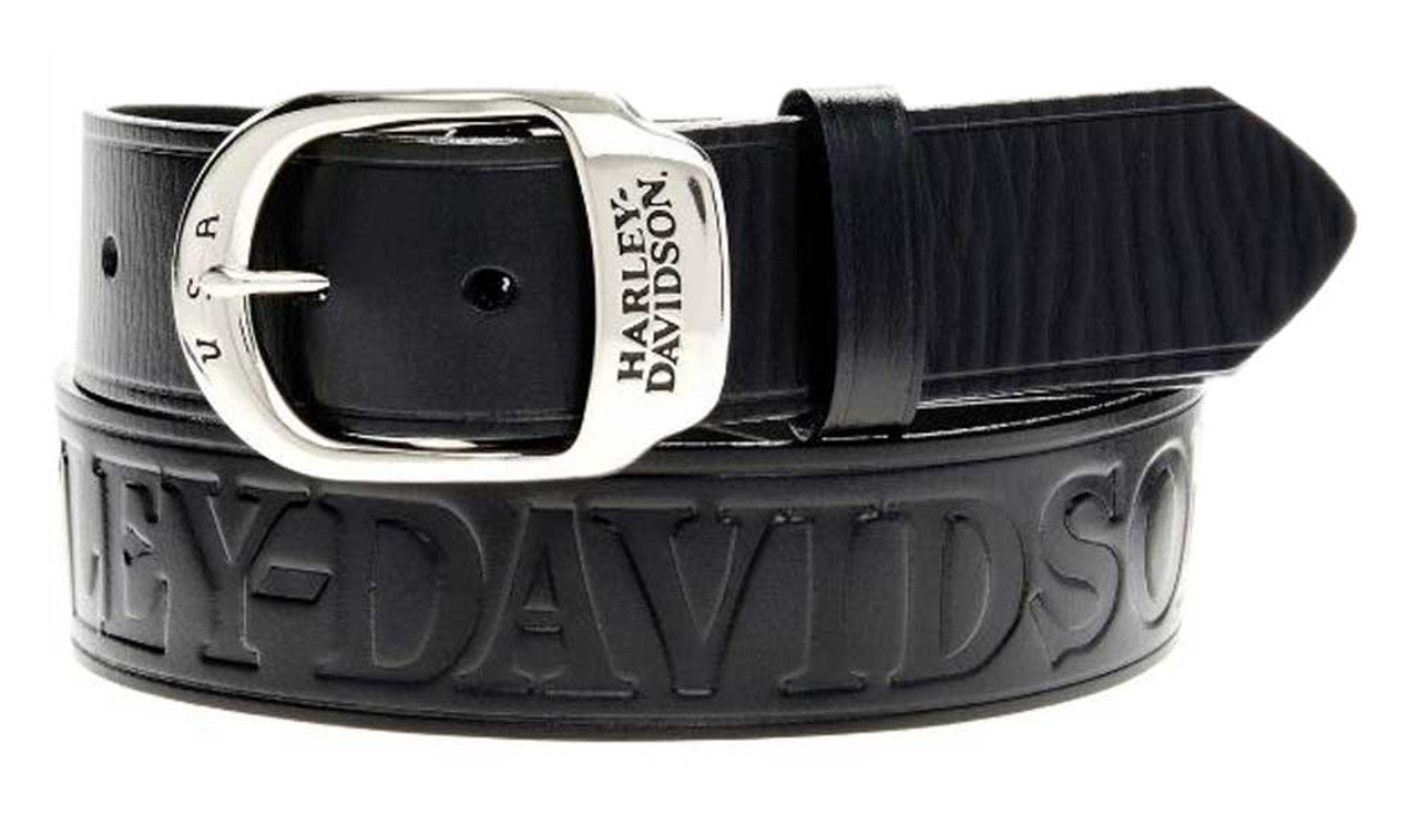 Harley-Davidson® Men's Slide Over Belt Black Leather