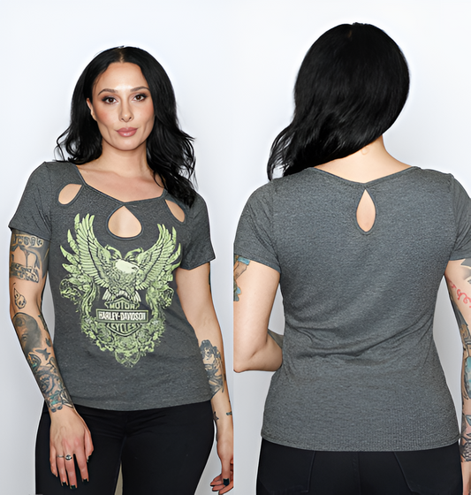 Harley-Davidson Women's Stone Roses Short Sleeve Shirt