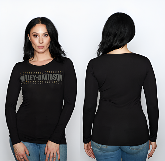 Harley-Davidson Women's Ripple Block Long Sleeve Shirt